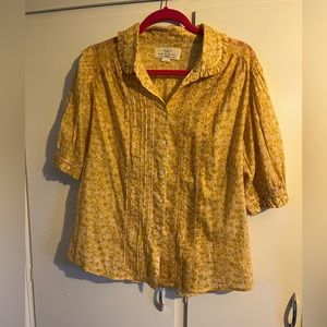 Trovata cotton floral blouse size L.